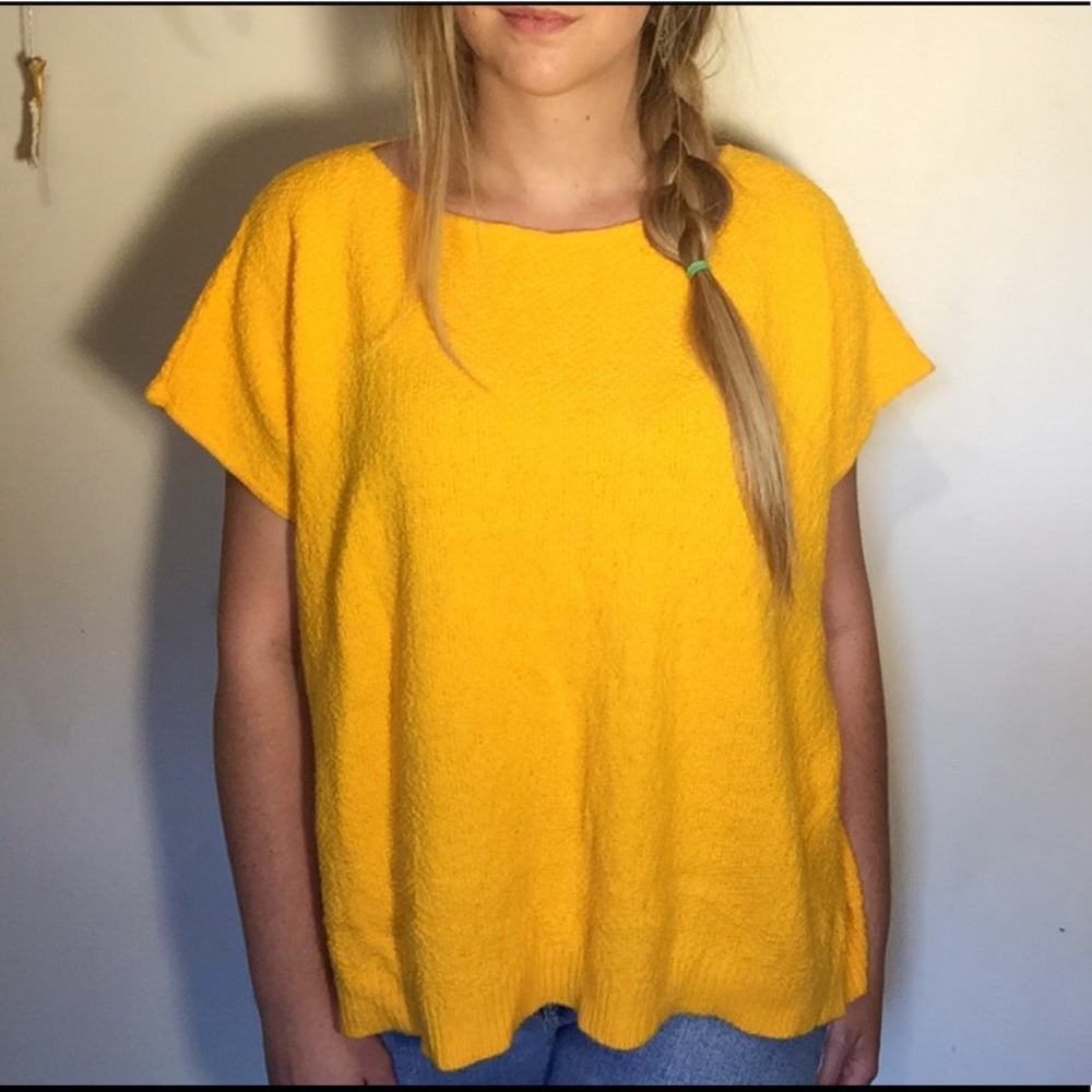 Mustard yellow / Golden yellow oversized top